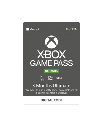 microsoft *ESD Game Pass Ultimate Retail 3M      QHX-00006 nr 1