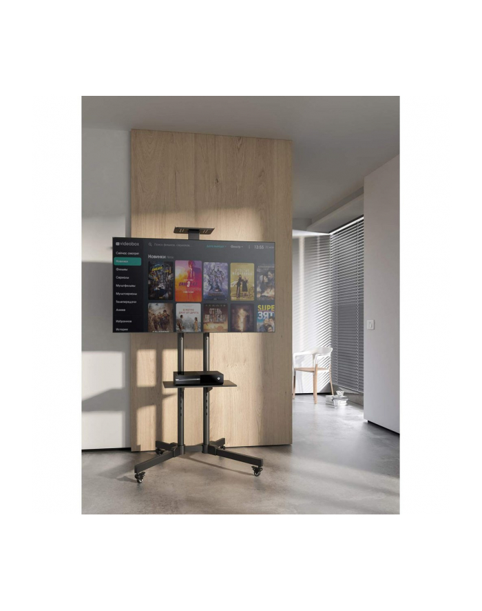 manhattan Stojak mobilny do TV LCD/LED/PDP 37-70cali, 50kg VESA pochylany 2 półki główny