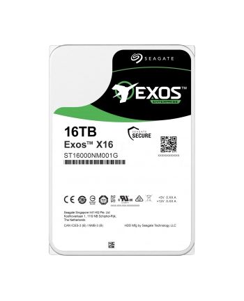 Dysk SEAGATE Exos X16 16TB 4Kn SATA 3,5'' 7200RPM, 256MB cache / T16000NM001G nr 2