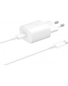 samsung Ładowarka sieciowa z szybkim ładowaniem USB C 25W biała - nr 40