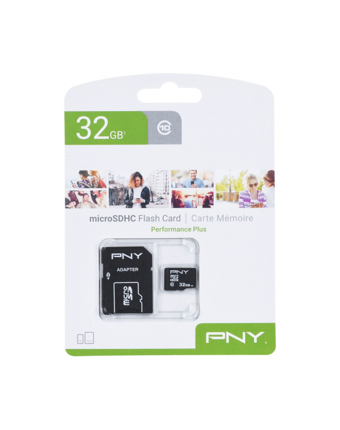 pny Karta pamięci MicroSDHC 32GB P-SDU32G10PPL-GE główny