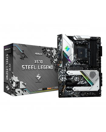 asrock Płyta główna X570 Steel Legend AM4 4DDR4 HDMI/DP M.2 ATX