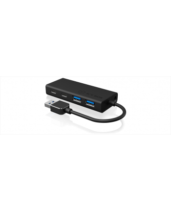 IcyBox 4-portowy Hub USB 3.0, 2x USB Type-C, 2x USB Type-A