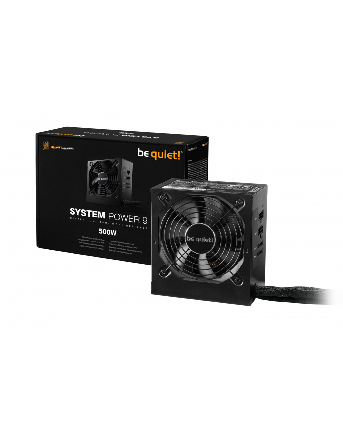 PSU be quiet! System Power 9 500W CM, 80Plus Bronze główny