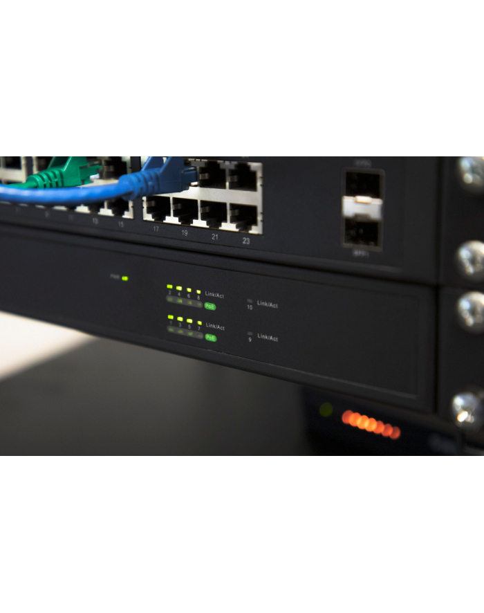 Intellinet Switch AV GIGABIT 8x RJ45 PoE+ / 2x SFP / zarządzalny / L2+ główny