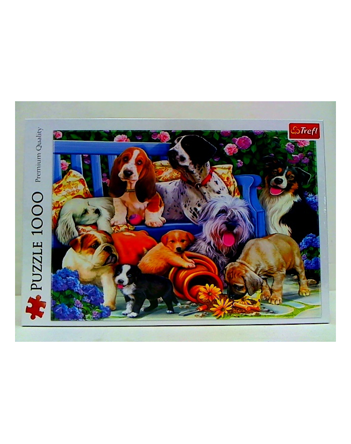 Puzzle 500el Psy w ogrodzie 10556 Trefl główny