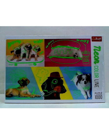 Puzzle 1000el Neon Color Line - Odlotowe psy 10578 Trefl
