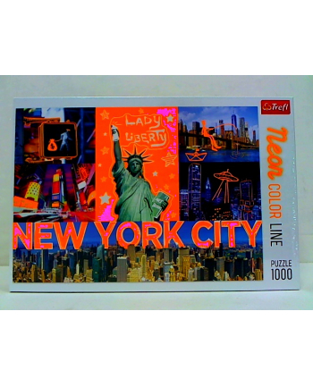 Puzzle 1000 Neon Color Line- Neonowe miasto 10579 Trefl