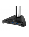 arctic Desk mount dual monitor arm, Z2Pro (Gen.3) with 4-ports USB 3.0 hub - nr 59