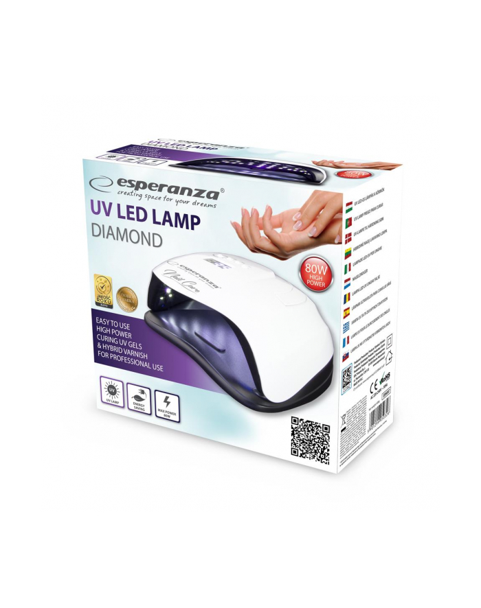 ESPERANZA EBN007 DIAMOND - Lampa UV do paznokci żelowych, hybrydowych 80W główny