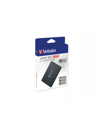 verbatim Dysk SSD wewnętrzny 256GB 2,5cala VI550 S3 SATA III czarny nr 1