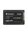 verbatim Dysk SSD wewnętrzny 512GB 2,5cala VI550 S3 Sata III czarny - nr 33