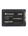 verbatim Dysk SSD wewnętrzny 128GB 2,5cala VI550 S3 SATA III czarny - nr 29