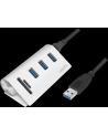 LOGILINK - Aluminiowy HUB 3xUSB3.0 z czytnikiem kart pamięci - nr 30