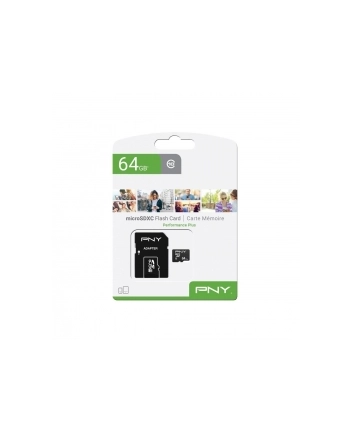 pny Karta MicroSDHC 64GB P-SDU64G10PPL-GE nr 2