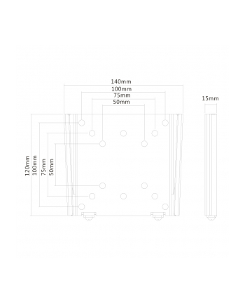 newstar Uchwyt do monitora LFD FPMA-W25BLACK czarny nr 2