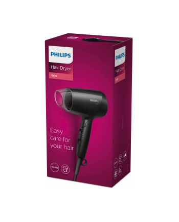 Suszarka do włosów Philips EssentialCare BHC010/10 (1200W; kolor czarny)