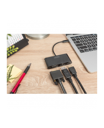 Adapter graficzny HDMI/ VGA 4K 30Hz UHD na USB 3.1 Typ C, z audio