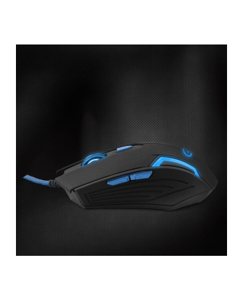 Mysz komputerowa Esperanza FIGHTER EGM205B (optyczna; 2400 DPI; kolor czarno-niebieski)