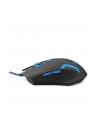 Mysz komputerowa Esperanza FIGHTER EGM205B (optyczna; 2400 DPI; kolor czarno-niebieski) - nr 8