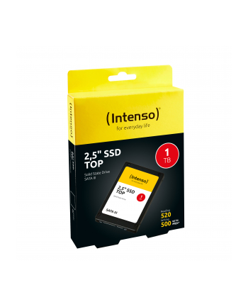 Intenso Dysk SSD 1TB Sata III, 2,5'' TOP (read: 520MB/s; write: 490MB/s)