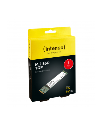 Intenso Dysk SSD M.2 1TB Sata III, TOP (read: 520MB/s; write: 420MB/s)