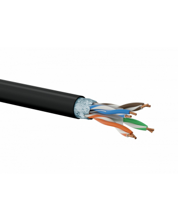 Kabel instalacyjny A-LAN KIF6OUTZ305 (FTP; 305m; kat 6; kolor czarny)