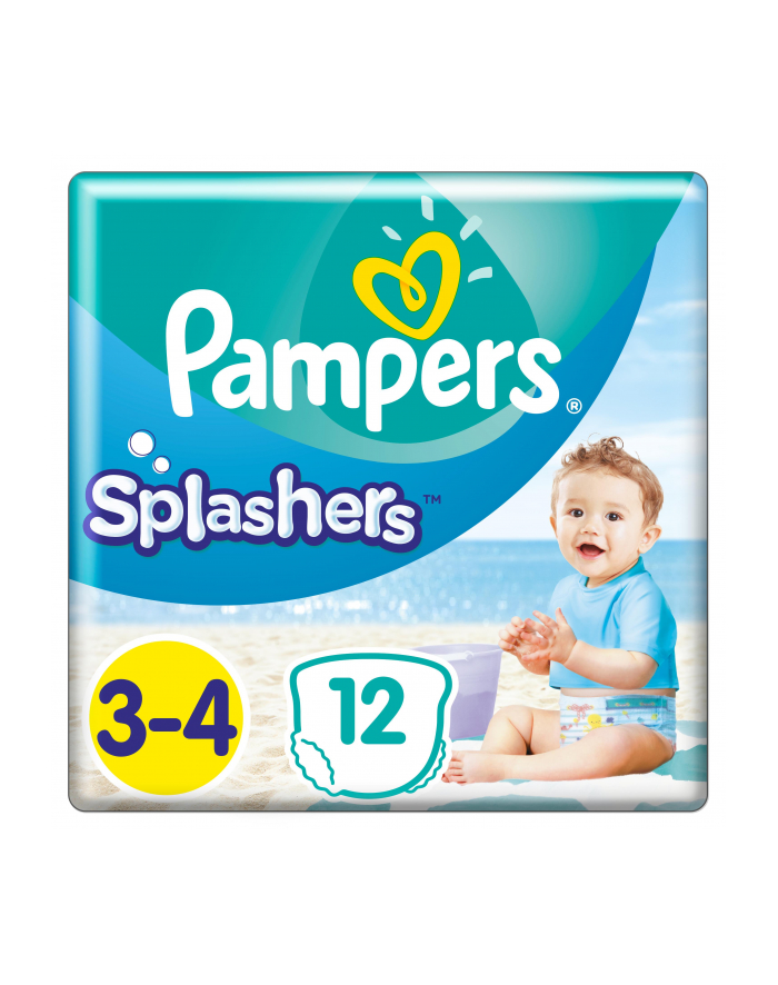 Pampers pieluchomajtki Splashers S3 12szt główny