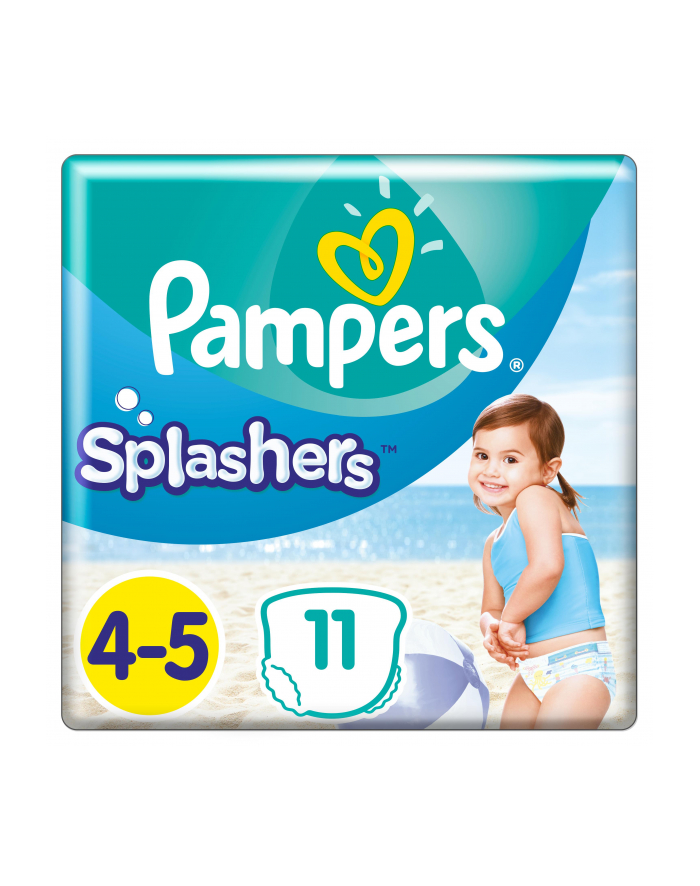 Pampers pieluchomajtki Splashers S4 11szt główny
