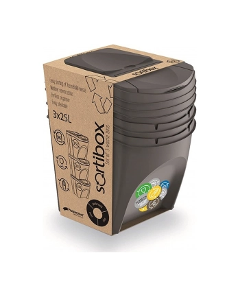 Kosz na śmieci Prosperplast SORTIBOX IKWB20S3-405U (kolor szary) nr 2