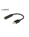Adapter SAVIO AK-35/B (Gniazdo typ C - Jack stereo 3 5 mm ; 0 12m; kolor czarny) - nr 2