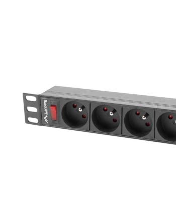 Listwa RACK Lanberg PDU-09E-0300-BK (7 x UTE; 16 A; 3m; kolor czarny)