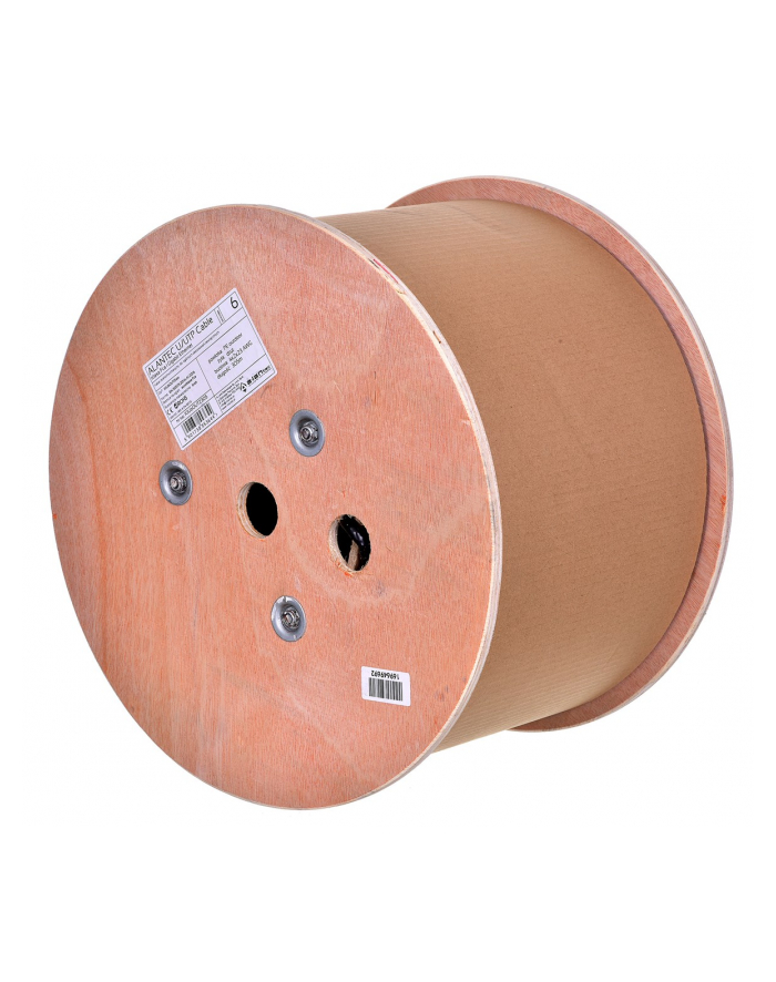 Kabel U/UTP A-LAN zewnętrzny  żelowany 24 AWG KIU6OUTZ305 (UTP; 305m; kat 6; kolor czarny) główny