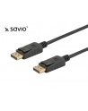 Kabel SAVIO CL-136 (DisplayPort M - DisplayPort M; 2m; kolor czarny) - nr 2