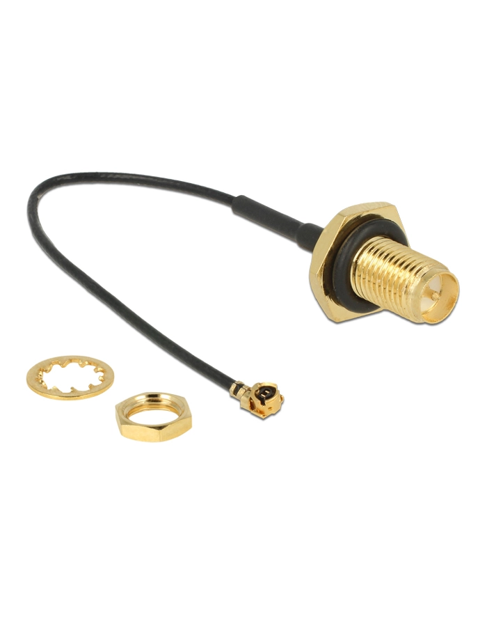 Kabel antenowy Delock RP-SMA(M) - MHF(I-PEX)(F) U.FL-LP-068 0.1m główny