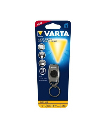 Latarka VARTA LED EASY LINE Metal Key Chain Light 2x CR2016