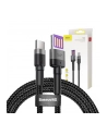Kabel Baseus cafule CATKLF-PG1 (USB - USB typu C ; 1m; kolor szaro-czarny) - nr 10