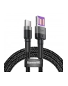 Kabel Baseus cafule CATKLF-PG1 (USB - USB typu C ; 1m; kolor szaro-czarny) - nr 8