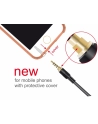 Przedłużacz audio Delock minijack M/F 4Pin 1m czarny dla iPhone - nr 7