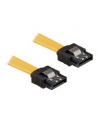 Kabel SATA II Delock 0,3m z zatrzaskami metalowymi żółty - nr 2