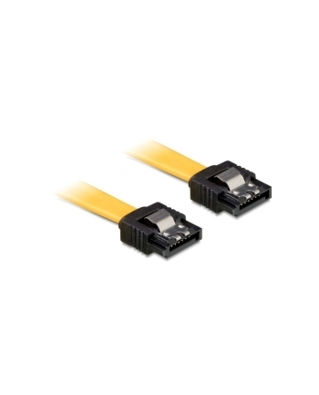 Kabel SATA III Delock 0,3m z zatrzaskami metalowymi żółty nr 2