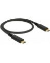 Kabel Delock USB-C(M) - USB-C(M) 2.0 0.5m czarny e-marker - nr 9