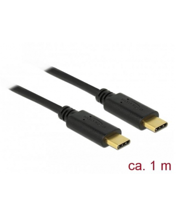 Kabel Delock USB-C(M) - USB-C(M) 2.0 1m czarny e-marker nr 2