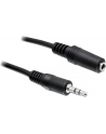 Kabel audio Delock minijack - minijack M/F 3 Pin 3m czarny - nr 12