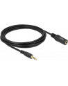 Kabel audio Delock minijack - minijack M/F 3 Pin 3m czarny - nr 13