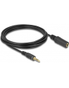 Kabel audio Delock minijack - minijack M/F 3 Pin 3m czarny - nr 16