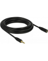 Kabel audio Delock minijack - minijack M/F 3 Pin 5m czarny - nr 10