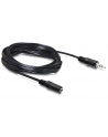Kabel audio Delock minijack - minijack M/F 3 Pin 5m czarny - nr 6