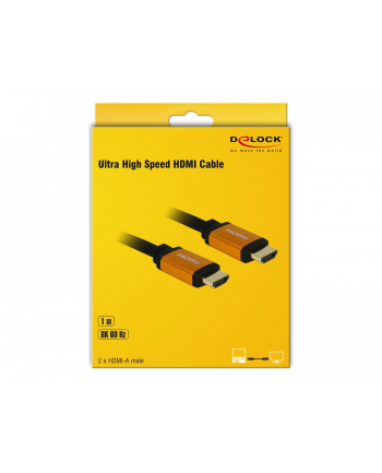 Kabel HDMI Delock M/M v2.1 1m 8K 60Hz czarny