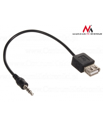 Kabel adapter Maclean MCTV-693 USB 2.0 (F) -> MiniJack 3,5mm